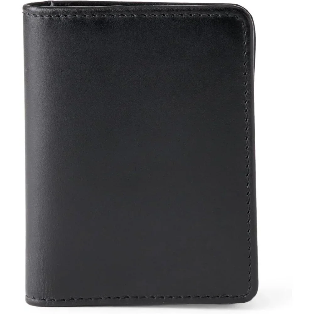 Men's Leather Black Casual Bifold Wallet Card Style 6 Card Pockets design Design